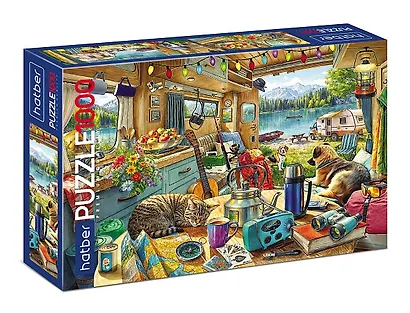 Пазл hatber "Уютный кемпинг", 1000 элементов А2ф, 68х48 см - фото 1