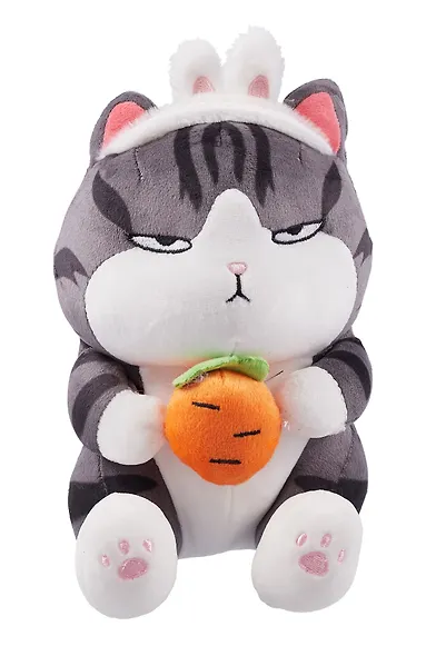 Мягкая игрушка Котик-зайка с морковкой Кигуруми (25см) (12-1040-202405-T16) - фото 2