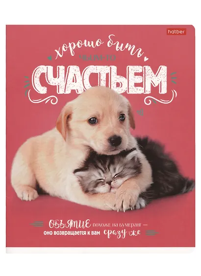 Тетрадь в клетку Hatber, "ДоброЛапки", 48 листов, в ассортименте - фото 6