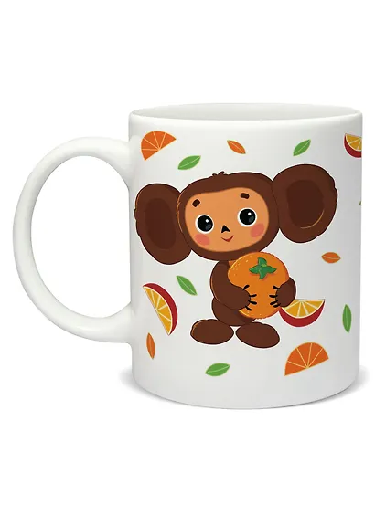 Кружка Чебурашка 330мл (керамика) - фото 1