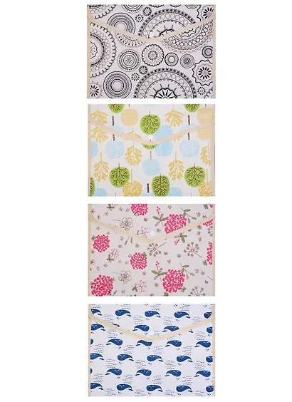 Папка-конверт "Лен" В5 на кнопке - фото 3