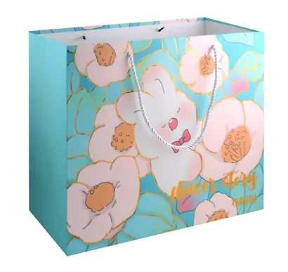 Пакет А3 33*46*10 "Flower story" горизонт, дет., бум.мат.ламинат - фото 2