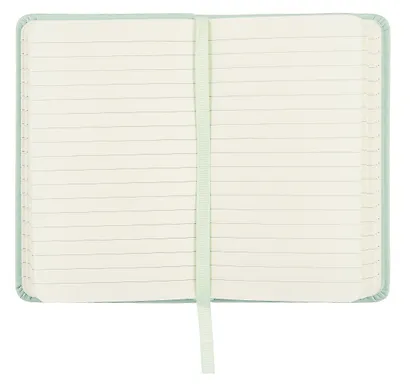 Книга для записей А6- 96л кл. "Joy Book. Сахарный лед" иск.кожа, тонир.блок, скругл.углы, ляссе, резинка, карман на задн.форзаце - фото 2