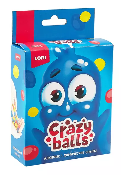 Химические опыты.Crazy Balls "Жёлтый, синий и красный шарики" - фото 1