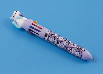 Ручка шариковая автоматическая 10 цветов "Кошечки", в ассортименте - фото 5