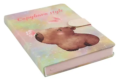 Книги для записей Yoi, "Капибара. Акварель", с магнитной застежкой A5 112 листов - фото 5