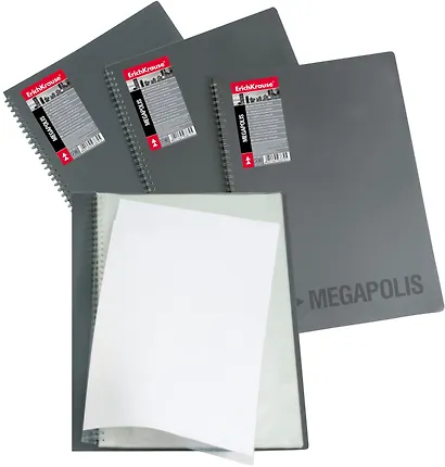 Папка 20ф А4 на спирали "MEGAPOLIS", ассорти ,Erich Krause - фото 1