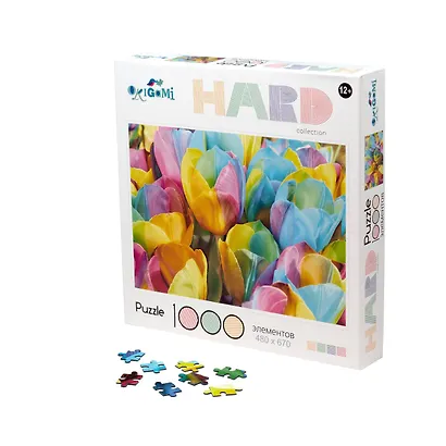 Пазл Hard "Тюльпаны", 1000 элементов - фото 2