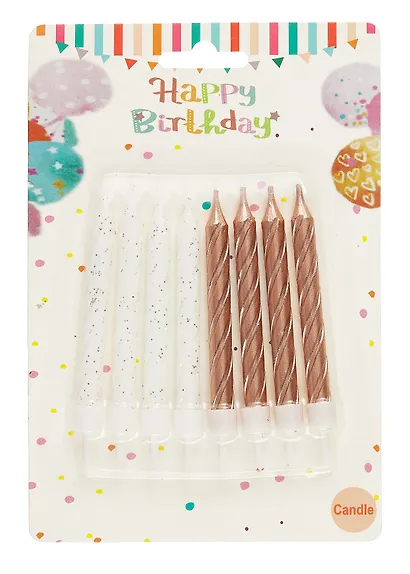 Набор свечей для торта (8шт) (8см) (блистер) - фото 1