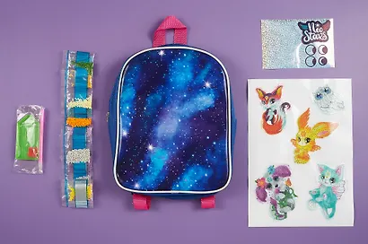 Neo Stars. Набор для творчества. Рюкзак для декорирования алмазными стикерами "Космическая магия". - фото 3