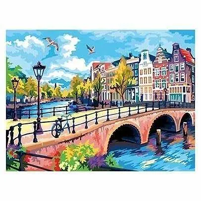 Картина по номерам .Европейская улица, 30*40 см. - фото 2