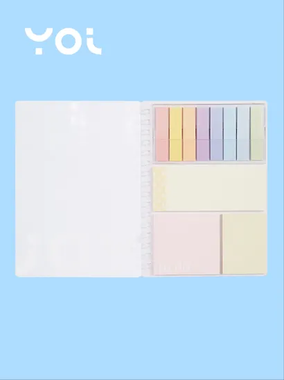 Записная книжка А6 30 листов в линейку со стикерами, на спирали, Yoi - фото 3