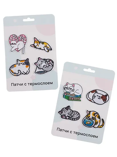 Набор Нашивки Котики-1 (термонаклейки) (11-40230-1319) (упаковка)+Нашивки Котики-2 (термонаклейки) (11-40230-1326) (упаковка) - фото 5