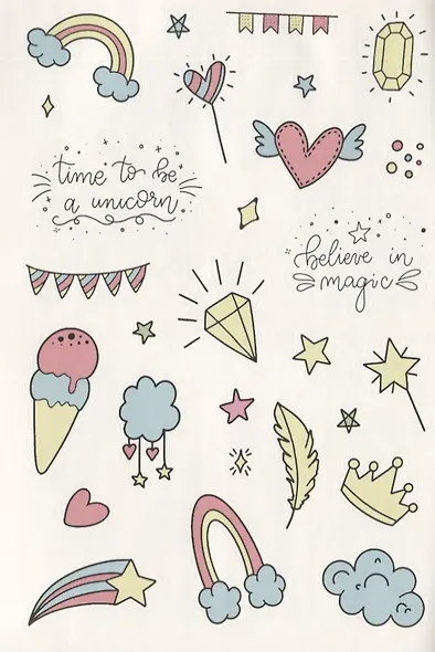 Bullet Journal Stickers: Более 300 наклеек - фото 2