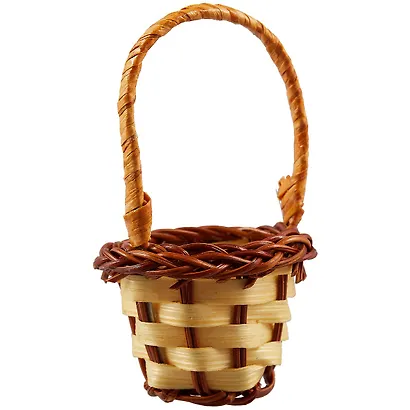 Декоративная Корзинка из лозы, 10см - фото 1
