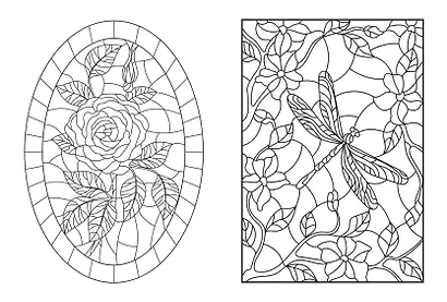 Чудесный сад. Раскрась витражи - фото 4