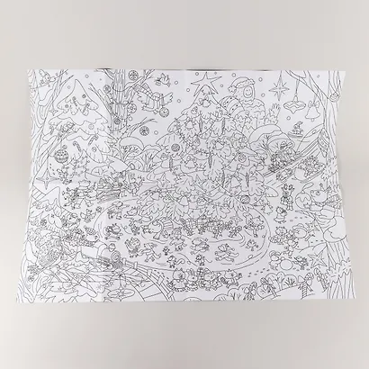 Зима в лесу. Раскраска-плакат - фото 11