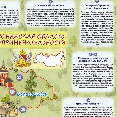 Воронежская область. МЕМО Настольная игра. 50 карточек - фото 3