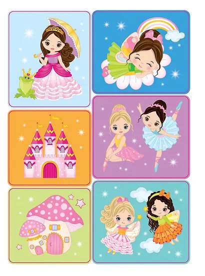 Принцессы. Раскраска с наклейками - фото 4