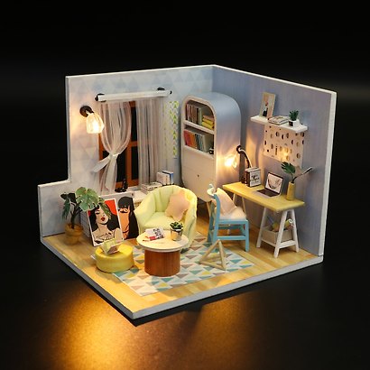Сборная модель Румбокс «В стиле Ретро», 14х20.1х11 см, Mini House DIY - фото 3