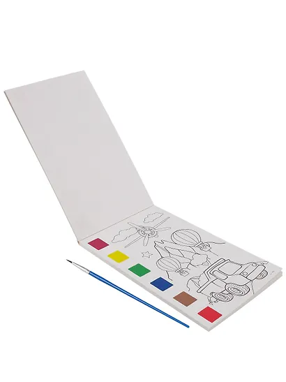 Набор раскрасок Транспорт/Transportayion (12л.) (+кисть) (упаковка) (3+) (11-22474-002)+Набор раскрасок Насекомые/Insects (12л.) (+кисть) (упаковка) (3+) (11-22474-004) - фото 13