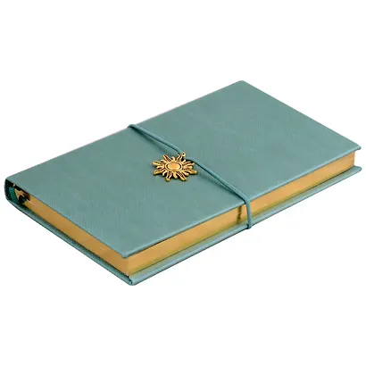 Ежедневник недат. А6 120л "Снейк" бирюзовый, иск.кожа, тв.переплет, тиснение фольгой, офсет, ляссе - фото 3