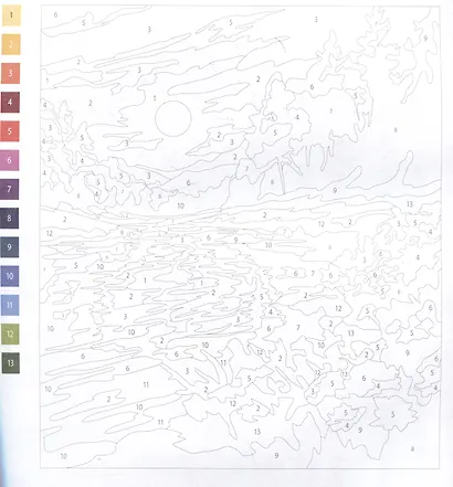 Пейзажи. Раскраска. Картины по номерам - фото 4