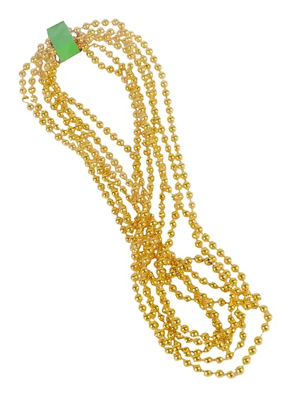 Новогодняя гирлянда Бусы (270см) золотые - фото 2