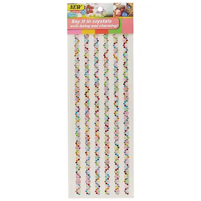 Стразы дорожки цветные - фото 1