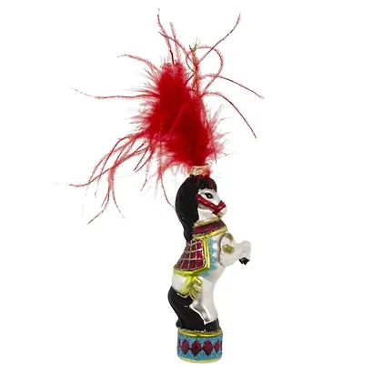 Украшение новогоднее Лошадка, 3 варианта (стекло) (6х3х14) - фото 4