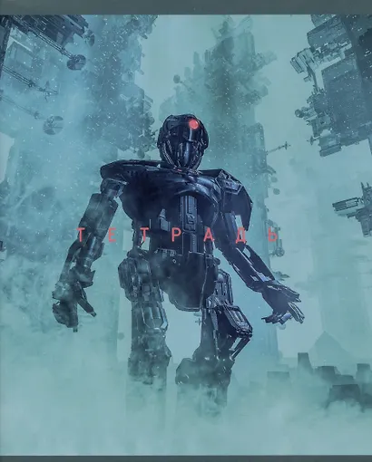 Тетрадь в клетку Listoff, "Эра роботов", 80 листов, в ассортименте - фото 5