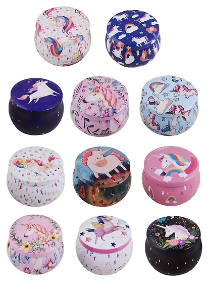 Шкатулка круглая Единорог (металл) (6,5х5) (12-09412-03563-17) - фото 4