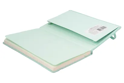 Книга для записей А5 96л лин. "Joy Book. Сахарный лед" иск.кожа, тонир.блок, скругл.углы, ляссе, резинка, карман на задн.форзаце - фото 4