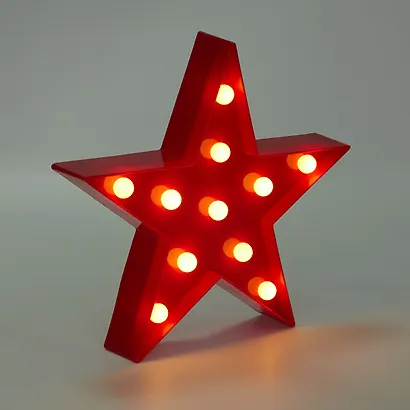 Светильник LED Звезда (пластик) 24,8*23,5/24,8*24,8см (12-06630-Y015) - фото 2