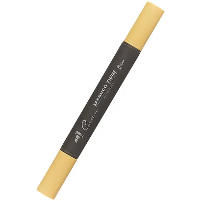 Маркер художественный "Сонет" охра светлая, двухсторон., тонк. и широк.долото, Сонет - фото 1