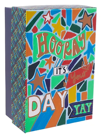 Коробка подарочная "Ура, это твой день" 20*12*7см, картон - фото 2