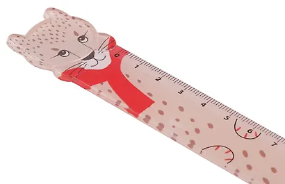Линейка 15см "Леопард", фигурная,  Yoi - фото 4