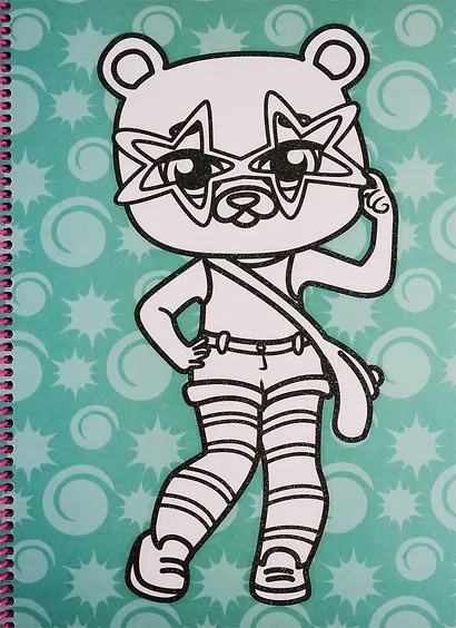 Раскраска на спирали с глиттером "Стильняшки" - фото 3