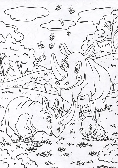 РАСКРАСКА С КАРАНДАШАМИ. ДИКИЕ ЖИВОТНЫЕ - фото 5