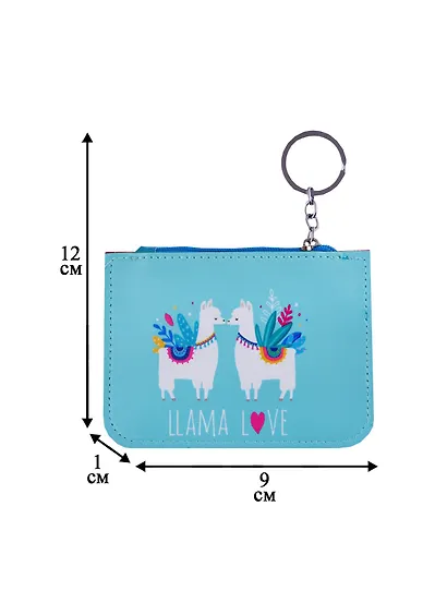 Чехол для карточек на молнии с карабином Лама (ПВХ) (12×9) (12-10832-8) - фото 3