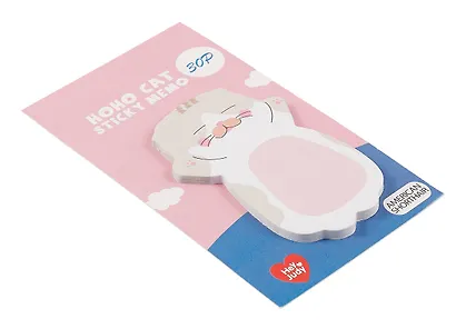 Закладки самоклеящиеся 6*11 см 30 листов, "Hoho cat", в ассортименте - фото 2