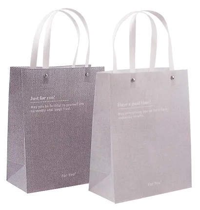 Пакет А5 24*19,5*19,5 "Denim", пластик, в ассортименте - фото 1