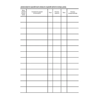 Журнал учёта работы педагога дополнительного образования - фото 3