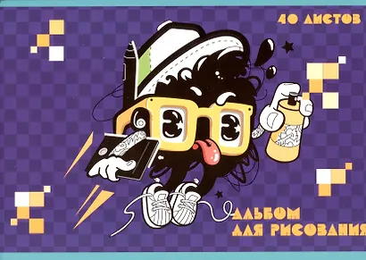 Альбом для рисования Listoff, Gamer, А4, 40 листов, на скрепке - фото 1