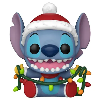 Фигурка Funko POP! Disney Lilo & Stitch Holiday Stitch with Lights (1504) (Fun80038) - фото 1