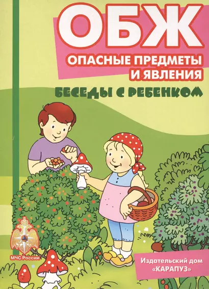 Беседы с ребенком.ОБЖ.Опасные предметы и явления.Компл.карточек - фото 1