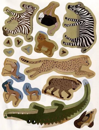 Мир животных. В Африке. 60 наклеек - фото 7