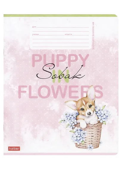 Тетрадь в линейку Hatber, "Пушистое счастье", 12 листов, в ассортименте - фото 1
