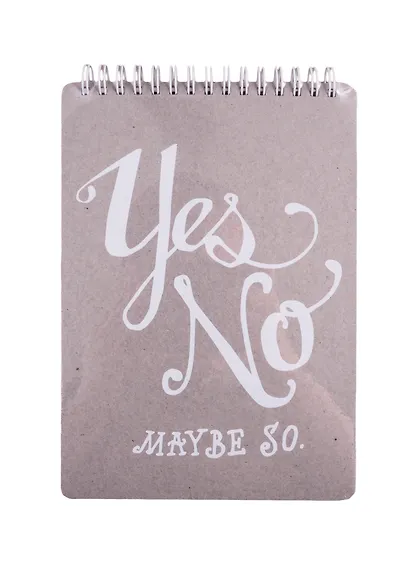 Блокнот А5 80л кл. "Kraft" тв.переплет, спираль, шелкография - фото 1