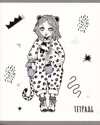 Тетрадь общая «Kitty girls» в ассортименте, 96 листов в клетку, А5 - Listoff - фото 1